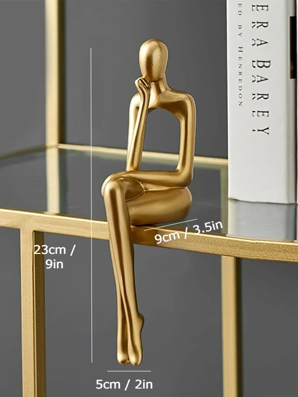 Golden Abstract Figurines