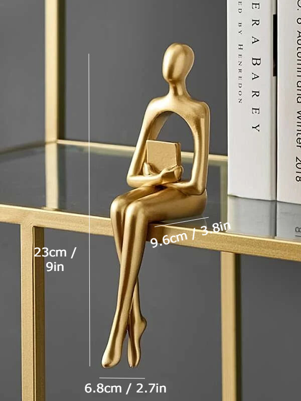 Golden Abstract Figurines