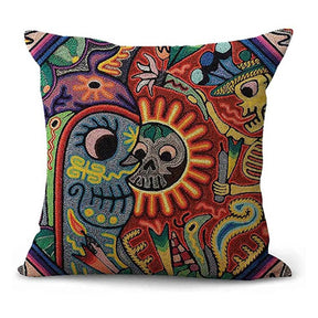 Mexican Skull Cushion Covers