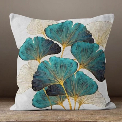 Emerald Leaf Cushion Cover