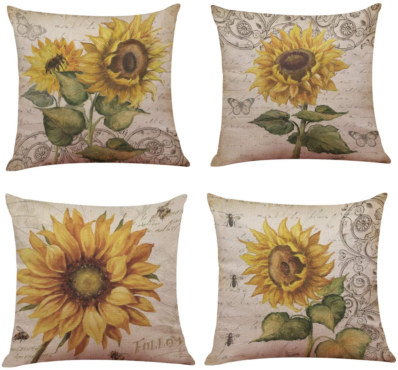 Sunflowers Cushion Covers