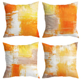 Brush Orange Cushion Covers