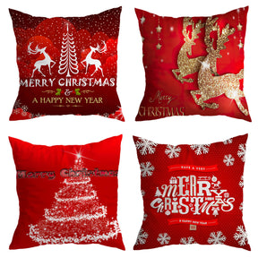 Red Christmas Cushion Covers