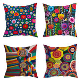 Abstract Bright Colored Cushion Covers