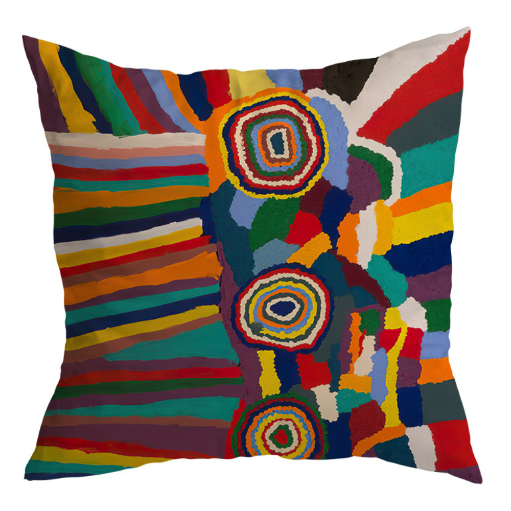 Bright coloured cushion shop covers