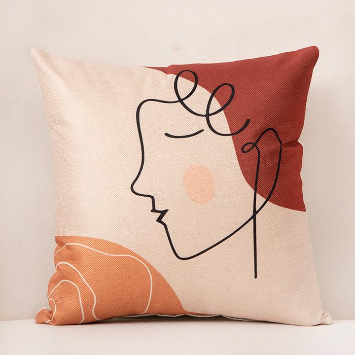 Abstract Face Cushion Covers