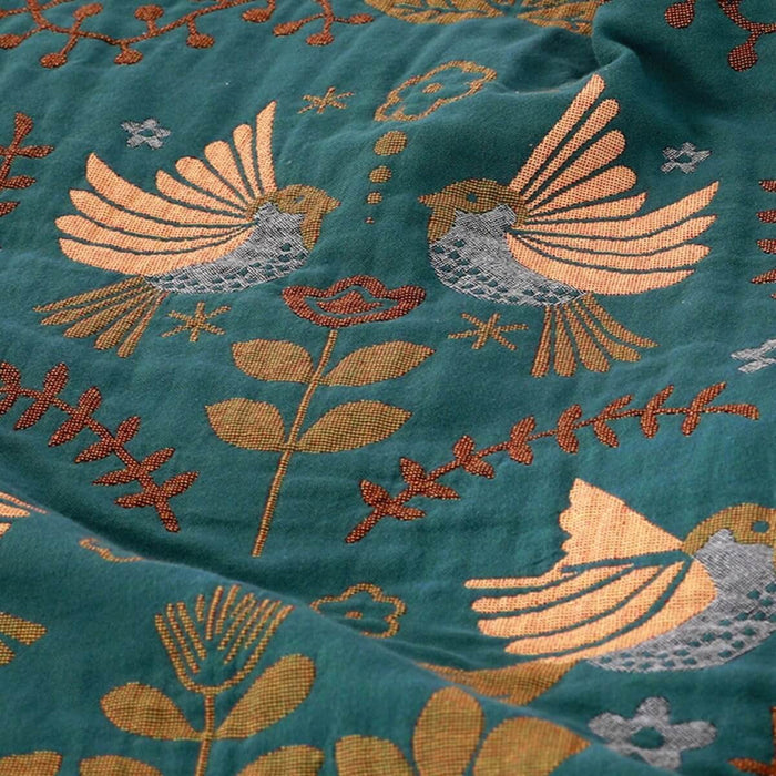 Picture of Reversible Scandinavian Bird Throw Blanket