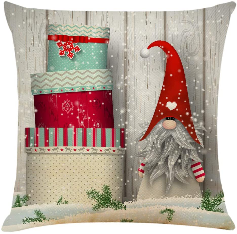 Frosty Gnomes Cushion Cover