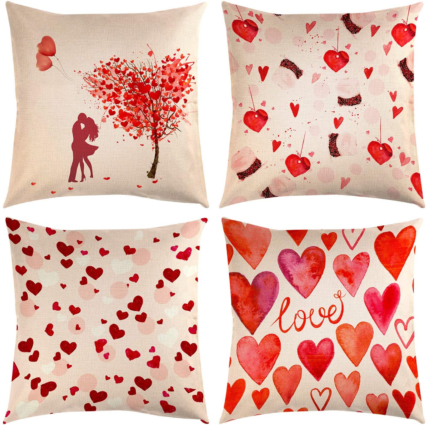 Hearts Cushion Covers