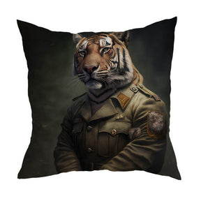 Military Animals Cushion Cover