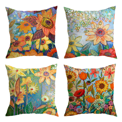 Summer Flowers Cushion Covers