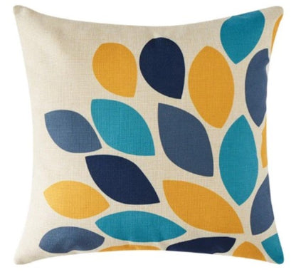 Golden Azure Cushion Covers