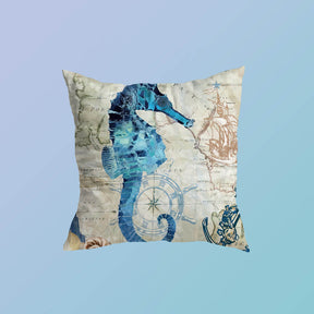 Atlantic Ocean Sea Horse Cushion Covers