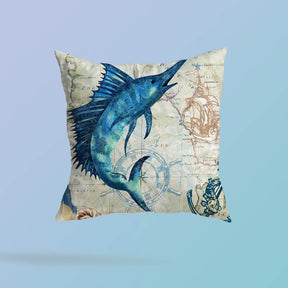Atlantic Ocean Swordfish Cushion Covers