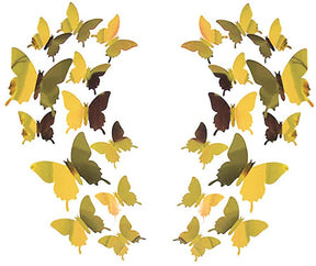 Butterfly Mirror Wall Decor (12 Pieces)
