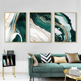 Green Opulence Canvas Painting (6 pack)