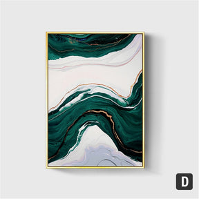 Green Opulence Canvas Painting (6 pack)