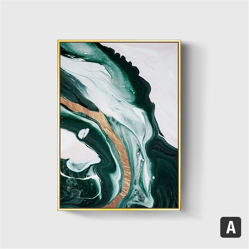 Green Opulence Canvas Painting (6 pack)