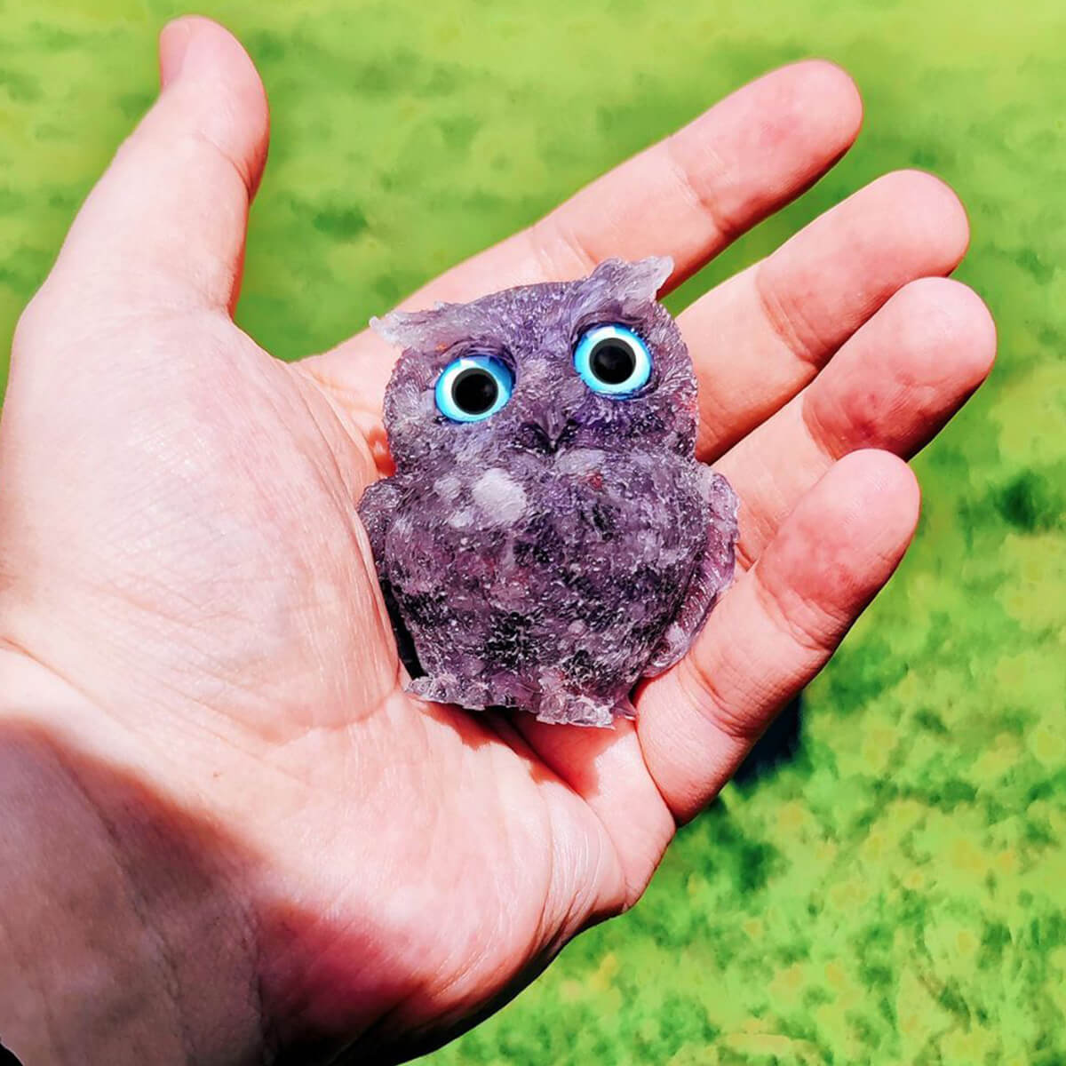 Amethyst Gem Owl